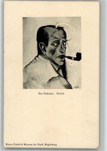 Max Pechstein Porträt Mitglied i.d. Künstlervereinigung Brücke Expressionismus BOAKC