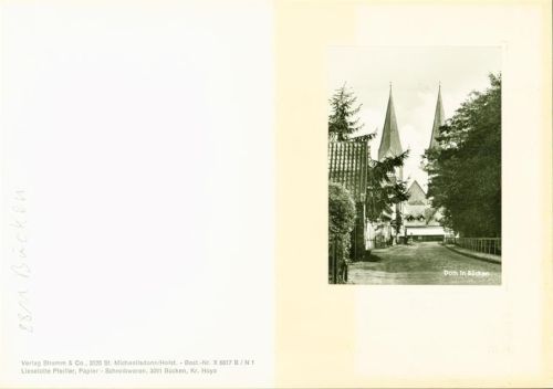 Bücken Dom Klappkarte