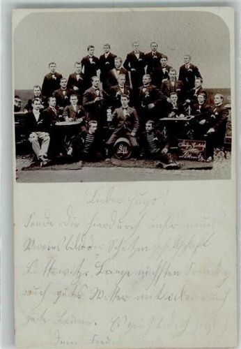 Mochau 1900 Gruppenaufnahme Herrengruppe