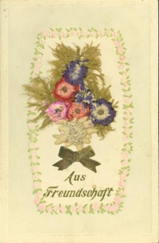 echte Blumen und Edelweiß