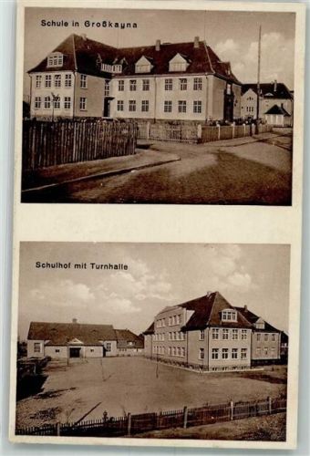 Großkayna Schule Schulhof Turnhalle