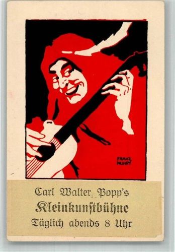 Passau 1923 Carl Walter Popps Kleinkunstbühne sign. Franz Mumry