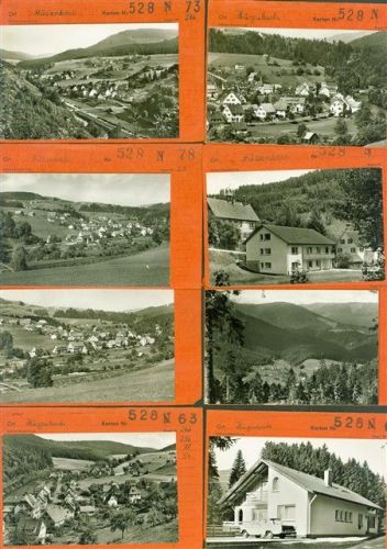 Huzenbach Lot mit 17 AK Musterkarten Original aus Metzarchiv Bestellvorgänge und Auflagenzahlen