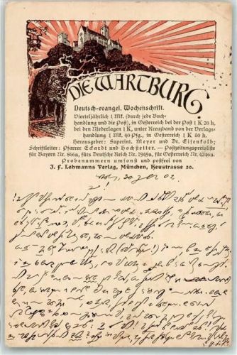 1902 Wochenschrift Die Wartburg