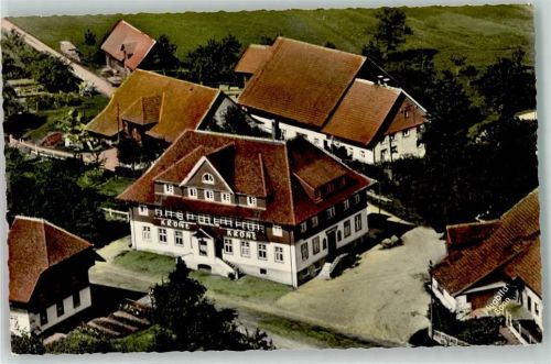 Grafenhausen Fliegeraufnahme Gasthaus Pension Krone