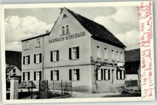 67814 W6765 Dannenfels , Pfalz - Gasthaus Mühlbach VW Käfer