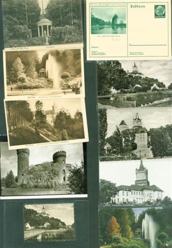 47533 W4190 Kleve , Niederrhein Lot mit 15 AK und 2 Fotos 2 Notgeldscheine 2 Bierdeckel