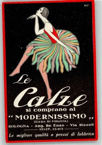 Bologna sign.Nasi Strumpfhosen Le Calze si comprano al Modernissimo