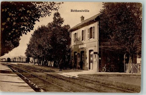 Betheniville Bahnhof Eisenbahn Fahrrad