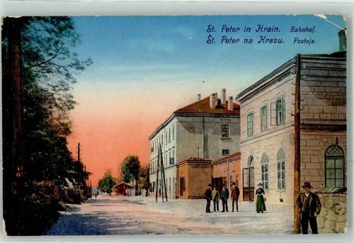 Pivka St. Peter in Krain Gebrauchsspuren Bahnhof
