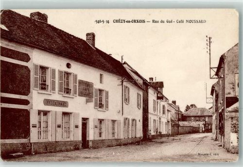Chezy-en-Orxois Rue du Gue Cafe Moussard Billard Restaurant Gasthaus
