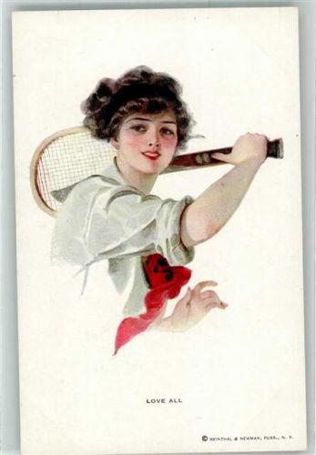 Frau mit einem Tennisschläger Reithal & Newman Nr. 173