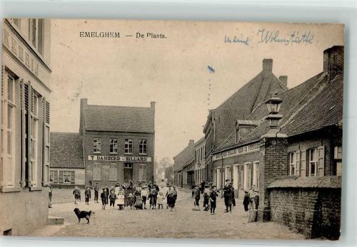 Izegem 1915 Foto AK De Plaats Feldpost WK I 54.Reserv.Div. Emelgem