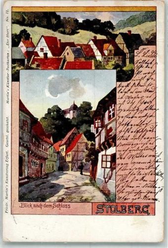 Stolberg Blick auf das Schloß