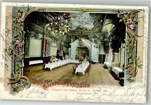 Friedrichshain 1903 Concordia-Festsäle Andreasstraße