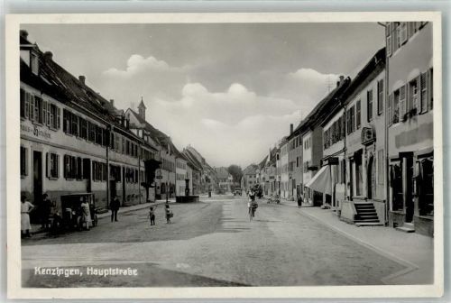 Kenzingen Hauptstraße Fahrrad Oldtimer