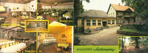 Königslutter Waldgasthaus Lutterspring Innen- und Aussenansicht