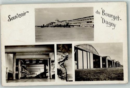 Dugny Flughafen Post Hanger Flugzeug Bourget Dugny