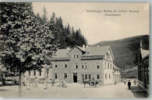 98527 O6000 Suhl - Gehlberger Mühle im wilden Geratal Posthilfsstelle