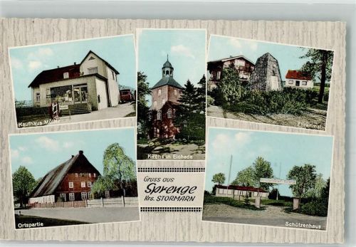 22964 W2073 Sprenge , Kr Stormarn - Kaufhaus Müller Schützenhaus Ehrenmal