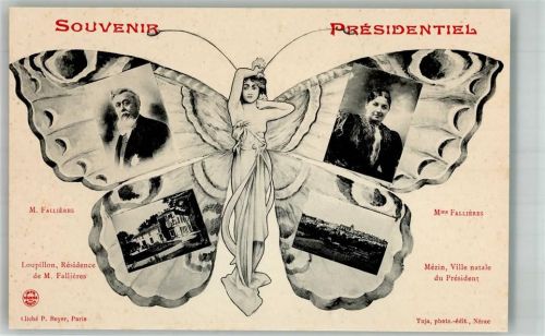Mezin Souvenier Présidentiel M. Fallers Schmetterling vermenschlich