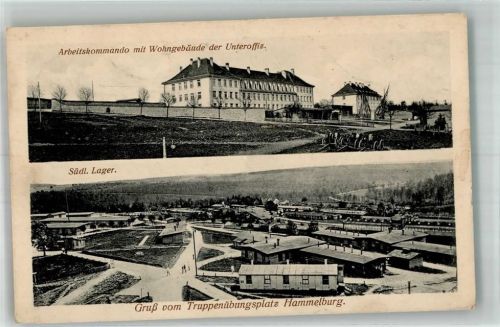 Hammelburg 1914 Kaserne Truppenübungsplatz Feldpost WK I