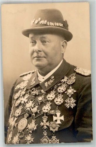 Schützenkönig mit Ehrenorden Schützen 1938 Foto AK