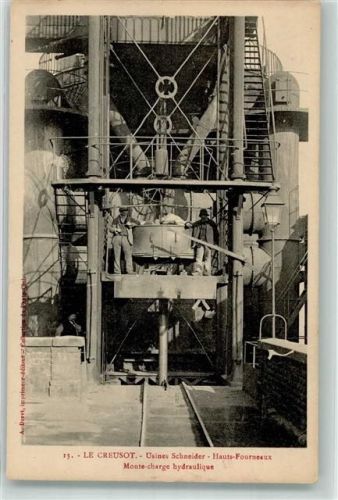 Le Creusot Usines Schneider Hauts-Fourneaux Monte-charge hydraulique