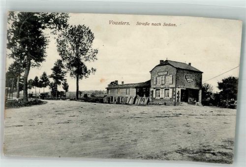 Vouziers 1915 Feldpost WK I Nr. 46 Straße nach Sedan