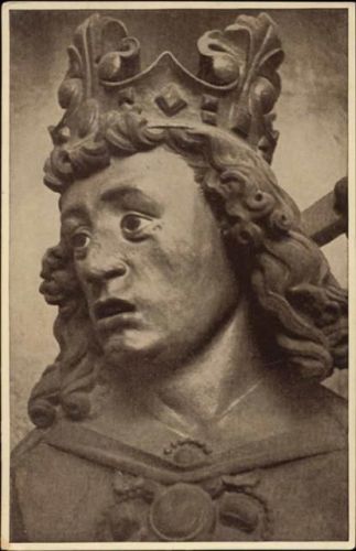 um 1920/30 Meißen, Gründerstatue des Doms: Kaiser Otto I.,J. Schubert AKU1