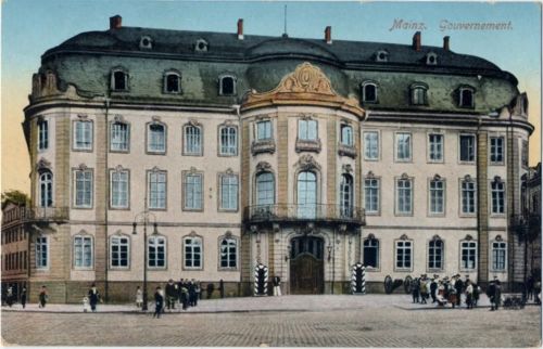 65183 W6200 Mainz 1914 - Mainz, Gouverment, Gebäude,K.S.M. AKU2