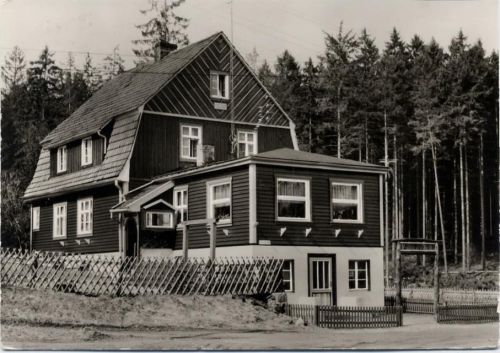 1977 Hasselfelde, Ortsteil Rodacker, FDGB-Erholungsheim -Tannenwald-,Bild und Heimat Reichenbach