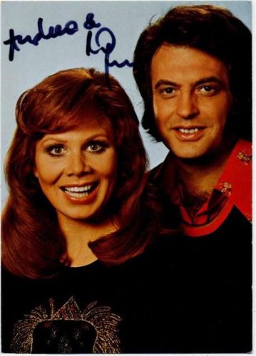 um 1970 Wyn & Andrea, Original Autogramm AKU1