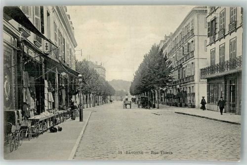 Bayonne 1904 Geschäft Kinderwagen Rue Thiers