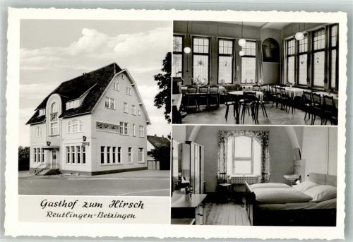 Betzingen Gasthaus zum Hirsch Gaststube Fremdenzimmer