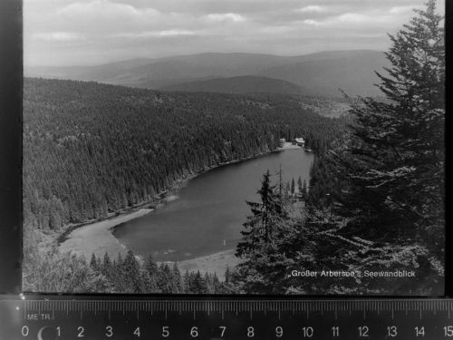 Regen Grosser Arbersee , Seewandblick