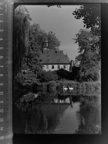 35423 W6302 Lich , Hess GLASNEGATIV Schloss park