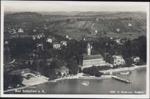 um 1930 Bad Schachen, Luftbild,C. Risch AKU1