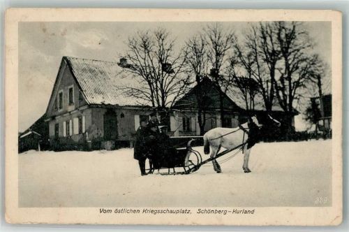Riga Schönberg Feldpost WK I östlicher Kriegsschauplatz Kurland