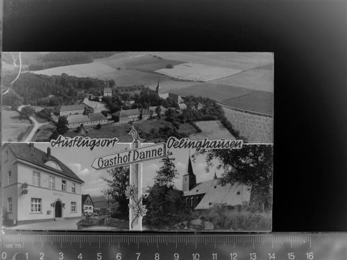 59755 W5760 Oelinghausen b Neheim-Hüsten GLASNEGATIV Gasthof Danne