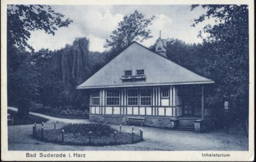 Bad Suderode i.Harz, -Inhalatorium-, Kurhaus, Klinik, Parkanlage,Julius Simonsen