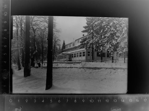61389 W6384 Sandplacken GLASNEGATIV Hotel Sandplacken