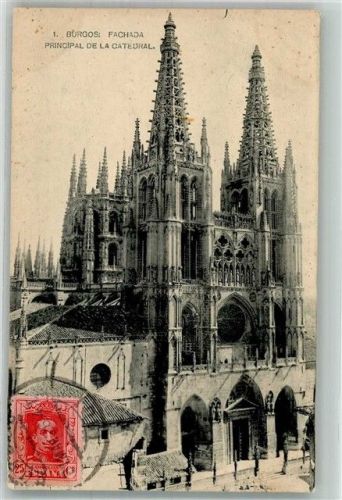 Burgos 1926 Kathedrale Marke Bildseitig