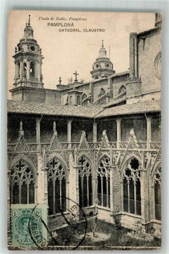 Pamplona Kathedrale Claustro Marke bildseitig