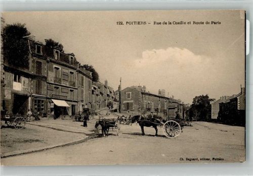 Poitiers Pferdekarren Geschäft Rue de la Cueille