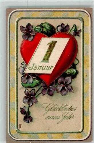 1908 Neujahr Veilchen SO 1108