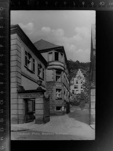 66849 W6790 Landstuhl GLASNEGATIV Moorbad Sickingen