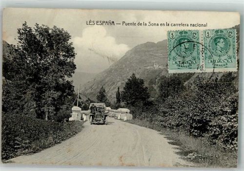 1910 Auto Puente de la Sona Marke Bildseitig