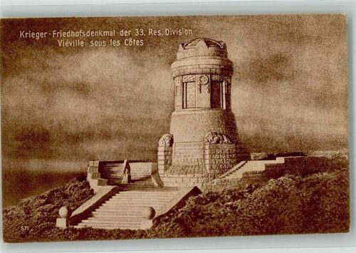 Vieville Kriegerdenkmal der 33. Reserve-Division