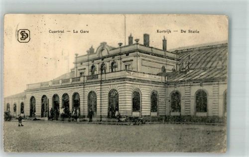 Courtrai 1916 Bahnhof Feldpost WK I Res.Inf.Regt. 227 I.Batl.